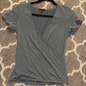 Top shop teal wrap top